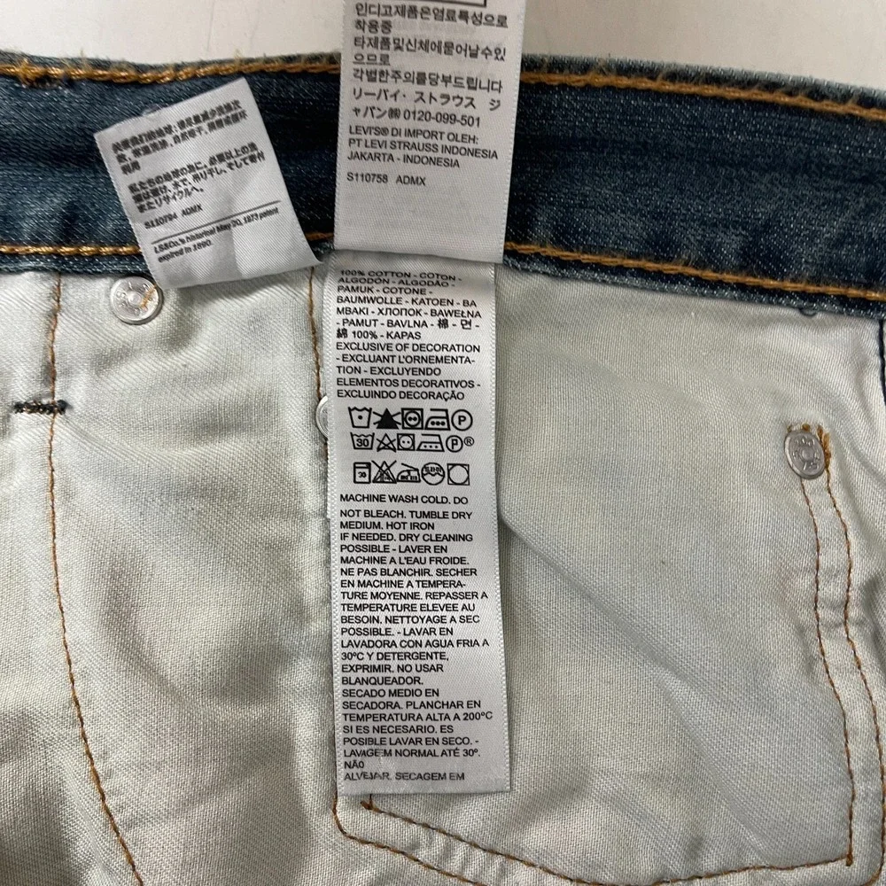 Levis Jeans Mens 36x36 Blue 559 Relaxed Straight Medium Wash Denim Grunge Y2K